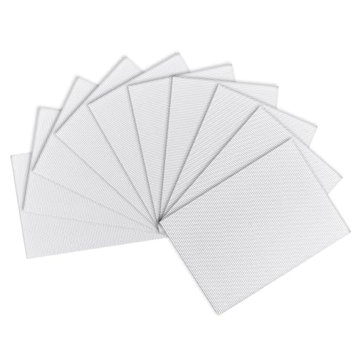 sourcing map 10 Stück Wellpappenpapier, weiß, 29,7 x 21 cm, für Bastel- und DIY-Projekte von sourcing map