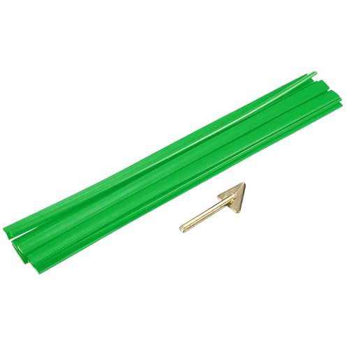 sourcing map 10 Stück grüne Kunststoff-Schweißstäbe, 9,5 mm x 250 mm, PE-Schweißstreifen mit Glättungswerkzeugen für die Reparatur von Wassertanks, Gabelstaplern, Paletten, Mülleimern (1 x 25,4 cm) sourcing map 10 Stück grüne Kunststoff-Schweißstäbe, 9,5 mm x 250 mm, PE-Schweißstreifen mit Glättungswerkzeugen für die Reparatur von Wassertanks, Gabelstaplern, Paletten, Mülleimern (1 x 25,4 cm) von sourcing map