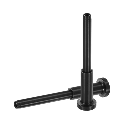 sourcing map 10 Stück unsichtbares Kabelgeländer-Set, 0,3 cm 316 Edelstahl, unsichtbarer Empfänger und Swage Stud End Swage Spanner für Deckgeländer, Treppen, Holz Metall Pfosten, Schwarz von sourcing map
