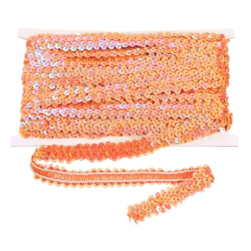 sourcing map 10 m x 2 cm elastischer Paillettenbesatz, flach, dehnbar, Pailletten-Streifen, Pailletten-Stoffband für DIY, Basteln, Nähen, Kleid, Orange sourcing map 10 m x 2 cm elastischer Paillettenbesatz, flach, dehnbar, Pailletten-Streifen, Pailletten-Stoffband für DIY, Basteln, Nähen, Kleid, Orange von sourcing map