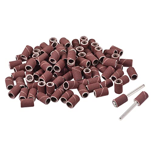 sourcing map 100 Stück 1/4 Zoll Schleifhülsen Schleifpapier Set 600 Körnung mit 2 Stück 1/8 Zoll Trommeldornen für Drehwerkzeuge sourcing map 100 Stück 1/4 Zoll Schleifhülsen Schleifpapier Set 600 Körnung mit 2 Stück 1/8 Zoll Trommeldornen für Drehwerkzeuge von sourcing map