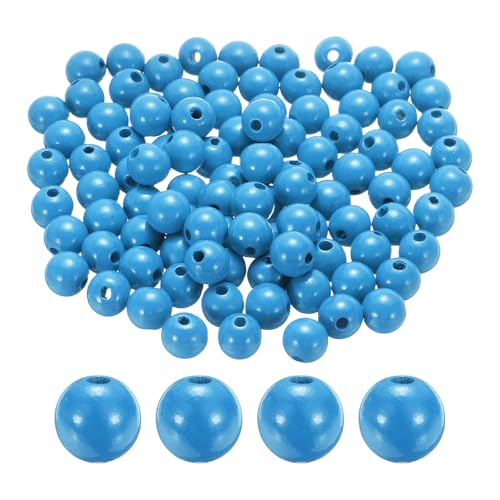 sourcing map 100 Stück 16 mm himmelblaue Holzperlen, 3,3 mm großes Loch, runde Holzperlen für Schmuckherstellung, Halsketten, Armbänder, Basteln, Makramee, handgefertigte Dekorationen sourcing map 100 Stück 16 mm himmelblaue Holzperlen, 3,3 mm großes Loch, runde Holzperlen für Schmuckherstellung, Halsketten, Armbänder, Basteln, Makramee, handgefertigte Dekorationen von sourcing map