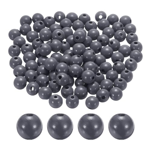 sourcing map 100 Stück 16 mm tiefgraue Holzperlen, 3,3 mm großes Loch, runde Holzperlen, lose Abstandshalter für Schmuckherstellung, Halsketten, Armbänder, DIY, Basteln, Makramee, handgefertigte sourcing map 100 Stück 16 mm tiefgraue Holzperlen, 3,3 mm großes Loch, runde Holzperlen, lose Abstandshalter für Schmuckherstellung, Halsketten, Armbänder, DIY, Basteln, Makramee, handgefertigte von sourcing map