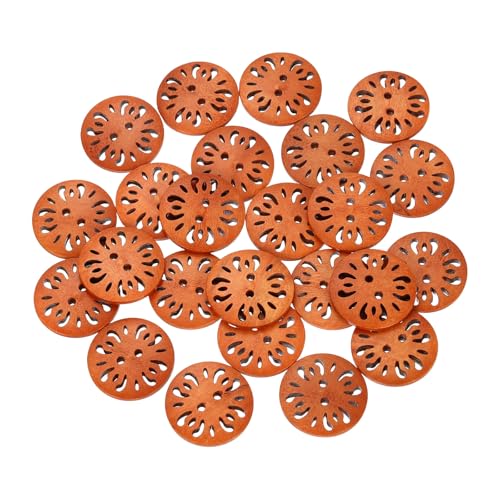sourcing map 100 Stück 2-Loch-Blumen-Nähknöpfe, 30 mm, handgefertigt, Holz, Ersatz für Kleidung, Dekoration, DIY-Zubehör, Braun sourcing map 100 Stück 2-Loch-Blumen-Nähknöpfe, 30 mm, handgefertigt, Holz, Ersatz für Kleidung, Dekoration, DIY-Zubehör, Braun von sourcing map