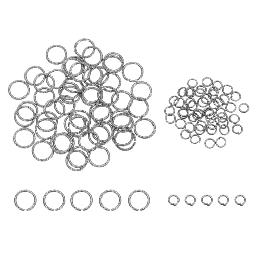 sourcing map 100 Stück 4 mm offene Binderinge und 10 mm geprägtes Bindering-Set, geschlossene O-Ringe, Verbinder für Armband, Halskette, Anhänger, Schmuck, Schlüsselanhänger, DIY, Handwerk sourcing map 100 Stück 4 mm offene Binderinge und 10 mm geprägtes Bindering-Set, geschlossene O-Ringe, Verbinder für Armband, Halskette, Anhänger, Schmuck, Schlüsselanhänger, DIY, Handwerk von sourcing map