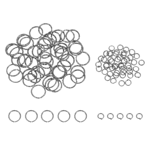 sourcing map 100 Stück 4 mm offene Binderinge und 12 mm geprägtes Bindering-Set, geschlossene O-Ringe, Verbinder für Armband, Halskette, Anhänger, Schmuck, Schlüsselanhänger, DIY, Handwerk sourcing map 100 Stück 4 mm offene Binderinge und 12 mm geprägtes Bindering-Set, geschlossene O-Ringe, Verbinder für Armband, Halskette, Anhänger, Schmuck, Schlüsselanhänger, DIY, Handwerk von sourcing map