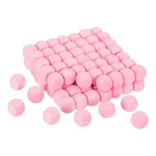 sourcing map 100 Stück Blanko-Holzwürfel, 12 mm, 6-seitig, unlackiert, Holzwürfel, abgerundete Ecken, quadratischer Block für Bastelprojekte, Rosa sourcing map 100 Stück Blanko-Holzwürfel, 12 mm, 6-seitig, unlackiert, Holzwürfel, abgerundete Ecken, quadratischer Block für Bastelprojekte, Rosa von sourcing map