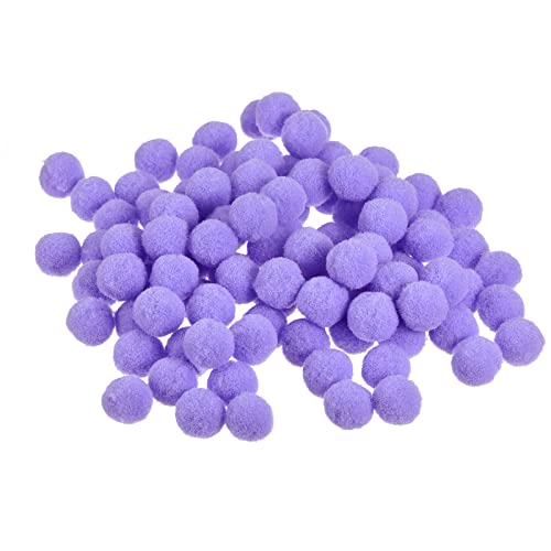 sourcing map 100 Stück Filzkugeln Bunt Filzstoff Perlen Set, 1.5cm Filzkugeln Pompons Filz Pom Poms zum Basteln Filzbälle für DIY Kreative Handgefertigt Dekorationen Geschenk, Hellviolett von sourcing map