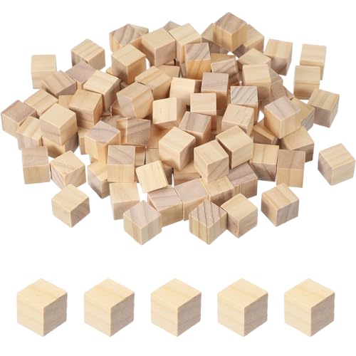 sourcing map 100 Stück Holzblöcke, 1,5 cm quadratisch, natürlicher Holzblock, unlackierter Holzwürfel für DIY, Handwerk, Kunstprojekt, Malerei, Dekoration, natürlich sourcing map 100 Stück Holzblöcke, 1,5 cm quadratisch, natürlicher Holzblock, unlackierter Holzwürfel für DIY, Handwerk, Kunstprojekt, Malerei, Dekoration, natürlich von sourcing map