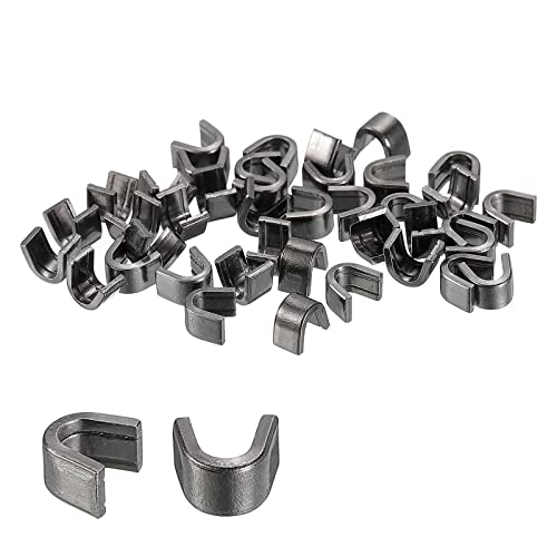 sourcing map 100 Stück Reißverschlussschieber-Halter, 8 U-förmige Stopper für Taschen, Mäntel, Jacken, geschlossene Reißverschlüsse, Ersatz, Metallic-Schwarz sourcing map 100 Stück Reißverschlussschieber-Halter, 8 U-förmige Stopper für Taschen, Mäntel, Jacken, geschlossene Reißverschlüsse, Ersatz, Metallic-Schwarz von sourcing map