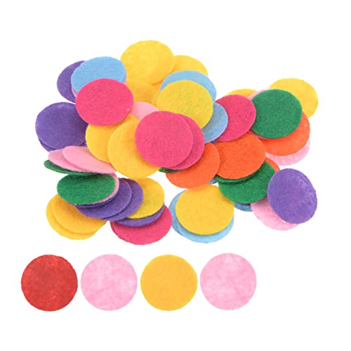 sourcing map 100 Stück Runde Bastelfilz 20mm, Filzkreise Handwerk Filz Pads Vliesstoff Filzkissen für Nähen, DIY Projekt, Bastelarbeiten, Handwerk, Decoration (Gemischte Farbe) von sourcing map