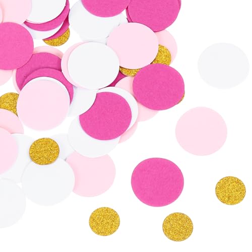 sourcing map 100 Stück runde Konfetti, Glitzerkonfetti, Tischkonfetti, Dekoration für Party, Hochzeit, Festival, Dekoration, 2,5 x 2,5 cm, fluoreszierendes Rosa, Hellrosa, Weiß, Gold sourcing map 100 Stück runde Konfetti, Glitzerkonfetti, Tischkonfetti, Dekoration für Party, Hochzeit, Festival, Dekoration, 2,5 x 2,5 cm, fluoreszierendes Rosa, Hellrosa, Weiß, Gold von sourcing map