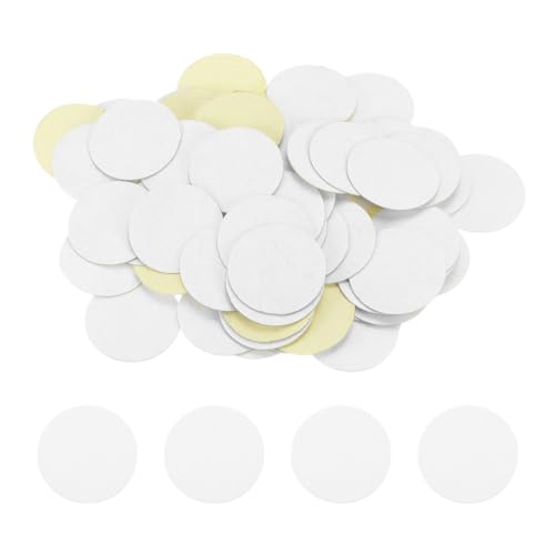 sourcing map 100 Stück runde selbstklebende Filzkreise, 45 mm, 4,6 cm, vorgeschnittene Filzaufkleber, Vliesstoff, Mini-Filz-Stoffkreise für Heimwerker, Nähen, Handarbeit, Schnittprojekte, Handwerk, von sourcing map