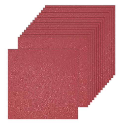 sourcing map 100 Stück schimmerndes Kartonpapier, 25,4 cm Länge, 25,4 cm Breite, 36,3 kg/120 g/m², Metallic-Blätter für Kunstbedarf, Basteln, Dunkelviolett von sourcing map