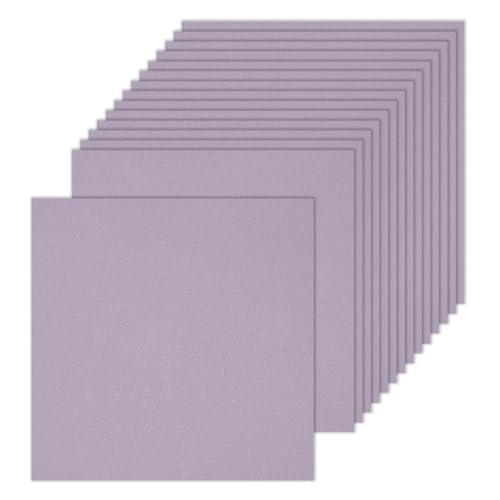 sourcing map 100 Stück schimmerndes Kartonpapier, 25,4 cm Länge, 25,4 cm Breite, 36,3 kg/120 g/m², metallische Blätter für Kunstbedarf, Basteln, violett von sourcing map