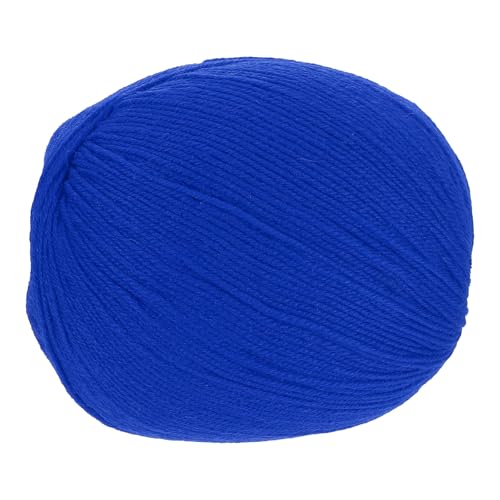 sourcing map 100 % Wollgarn, 4-lagiges Wollgarn, luxuriöses und weiches Garn, handgefärbtes Garn zum Handstricken, Häkeln, 100 g, 306 Yard (Blau, 1 Knäuel) von sourcing map
