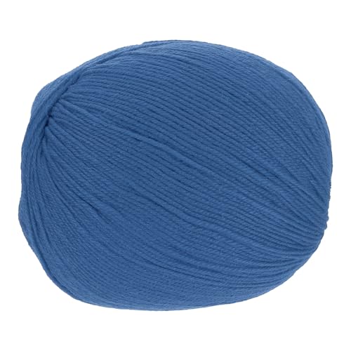 sourcing map 100 % Wollgarn, 4-lagiges Wollgarn, luxuriöses und weiches Garn, handgefärbtes Garn zum Handstricken, Häkeln, 100 g, 306 Yard (Haze Blue, 1 Knäuel) von sourcing map