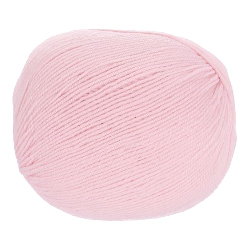 sourcing map 100 % Wollgarn, 4-lagiges Wollgarn, luxuriöses und weiches Garn, handgefärbtes Garn zum Handstricken, Häkeln, 100 g, 306 Yard (Hellrosa, 1 Knäuel) von sourcing map
