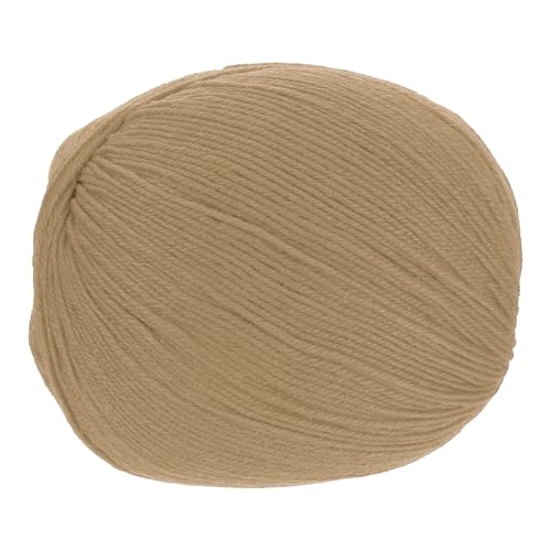 sourcing map 100 % Wollgarn, 4-lagiges Wollgarn, luxuriöses und weiches Garn, handgefärbtes Garn zum Handstricken, Häkeln, 100 g, 306 Yard (Khaki, 1 Knäuel) von sourcing map