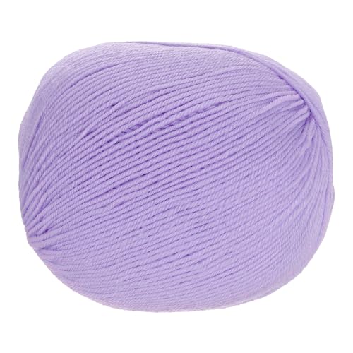 sourcing map 100 % Wollgarn, 4-lagiges Wollgarn, luxuriöses und weiches Garn, handgefärbtes Garn zum Handstricken, Häkeln, 100 g, 306 Yard (Lila, 1 Knäuel) von sourcing map