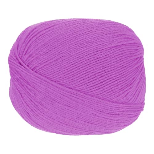 sourcing map 100 % Wollgarn, 4-lagiges Wollgarn, luxuriöses und weiches Garn, handgefärbtes Garn zum Handstricken, Häkeln, 100 g, 306 Yard (Rosa, 1 Knäuel) von sourcing map