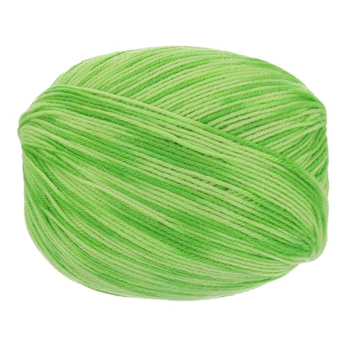sourcing map 100 % Wollgarn, 4-lagiges Wollgarn, luxuriöses und weiches Garn, handgefärbtes Garn zum Handstricken, Häkeln, 100 g, 306 Yard (grüner Farbverlauf, 1 Knäuel) von sourcing map