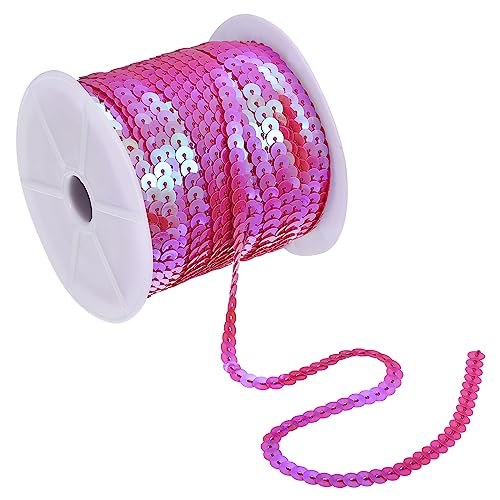 Sourcing Map Rosa 6mm Flach Pailletten Streifen - 100 Yards PVC Pailletten Beschnitt für Nähen Handwerke Kostüm Verzierungen Sourcing Map Rosa 6mm Flach Pailletten Streifen - 100 Yards PVC Pailletten Beschnitt für Nähen Handwerke Kostüm Verzierungen von sourcing map