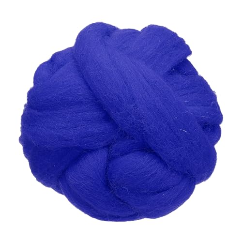 sourcing map 100 g Wollgarn, Nadelfilz-Wollfaser, Bastelnadel, Nassfilzzubehör zum Mischen, Weben, Handarbeiten, blauer Lotus sourcing map 100 g Wollgarn, Nadelfilz-Wollfaser, Bastelnadel, Nassfilzzubehör zum Mischen, Weben, Handarbeiten, blauer Lotus von sourcing map