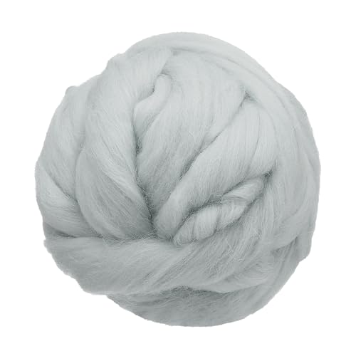 sourcing map 100 g Wollgarn, Nadelfilz-Wollfaser, Bastelnadel, Nassfilzzubehör zum Mischen, Weben, Handarbeiten, einfarbig, Grau sourcing map 100 g Wollgarn, Nadelfilz-Wollfaser, Bastelnadel, Nassfilzzubehör zum Mischen, Weben, Handarbeiten, einfarbig, Grau von sourcing map