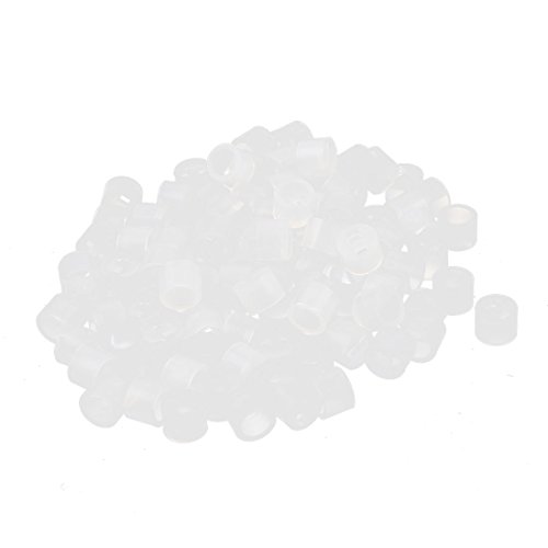 sourcing map 100PCS Nylon Zylinder LED Spacer Halter Support 3mm x 3mm klar de von uxcell