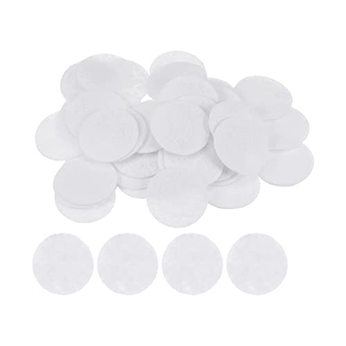 sourcing map 100Stk. Runde Filz Kreise 30mm 1-1/4" Handwerk Filz Pads Vliesstoff Filzkissen Weiß von sourcing map