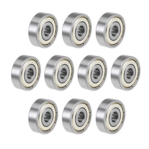 sourcing map 10St Rillen Kugellager 636ZZ Z2 Doppelt Geschirmt Kohlenstoffstahl 6mm X 22mm X 7mm von sourcing map