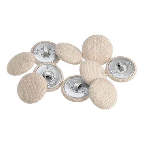 sourcing map 10 Stück 18 mm Knöpfe Beige mit Stoffüberzug, Vintage Stoffknöpfe Bezogen Nähknöpfe Runde Retro Bastelknöpfe Metallschaft für Mantel Strickjacke Anzüge Kleider Blusen sourcing map 10 Stück 18 mm Knöpfe Beige mit Stoffüberzug, Vintage Stoffknöpfe Bezogen Nähknöpfe Runde Retro Bastelknöpfe Metallschaft für Mantel Strickjacke Anzüge Kleider Blusen von sourcing map