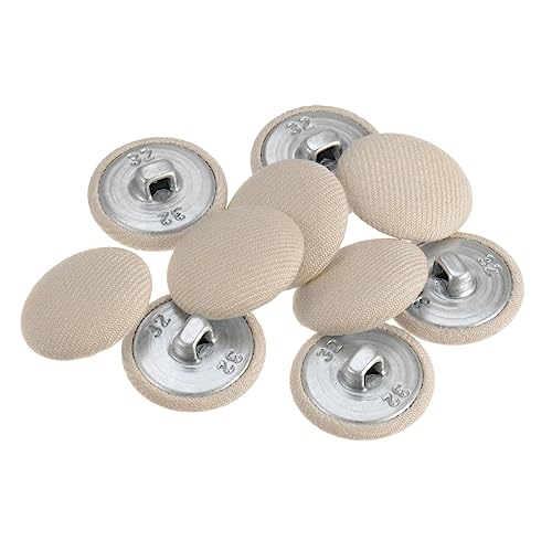 sourcing map 10 Stück 20 mm Knöpfe Beige mit Stoffüberzug, Vintage Stoffknöpfe Bezogen Nähknöpfe Runde Retro Bastelknöpfe Metallschaft für Mantel Strickjacke Anzüge Kleider Blusen sourcing map 10 Stück 20 mm Knöpfe Beige mit Stoffüberzug, Vintage Stoffknöpfe Bezogen Nähknöpfe Runde Retro Bastelknöpfe Metallschaft für Mantel Strickjacke Anzüge Kleider Blusen von sourcing map