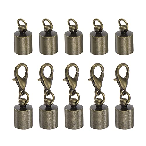 sourcing map 10Stk. 6,5mm ID Hummerklaue Verschluss Endkappen für DIY Armbänder Bronze sourcing map 10Stk. 6,5mm ID Hummerklaue Verschluss Endkappen für DIY Armbänder Bronze von sourcing map