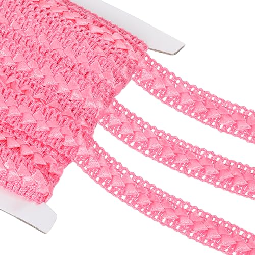 sourcing map 11 Yard Braid Trim, 1,8 cm breites geflochtenes Spitzenband, Gimpe, Band für DIY, Handwerk, Nähzubehör, Kostüm, Heimdekoration, fluoreszierendes Rosa sourcing map 11 Yard Braid Trim, 1,8 cm breites geflochtenes Spitzenband, Gimpe, Band für DIY, Handwerk, Nähzubehör, Kostüm, Heimdekoration, fluoreszierendes Rosa von sourcing map