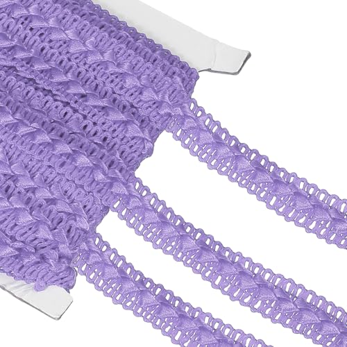 sourcing map 11 Yard Zopfborte, 1,8 cm breit, geflochtenes Spitzenband, Gimpen-Bordüre, Band für DIY, Handwerk, Nähzubehör, Kostüm, Heimdekoration, Hellviolett sourcing map 11 Yard Zopfborte, 1,8 cm breit, geflochtenes Spitzenband, Gimpen-Bordüre, Band für DIY, Handwerk, Nähzubehör, Kostüm, Heimdekoration, Hellviolett von sourcing map