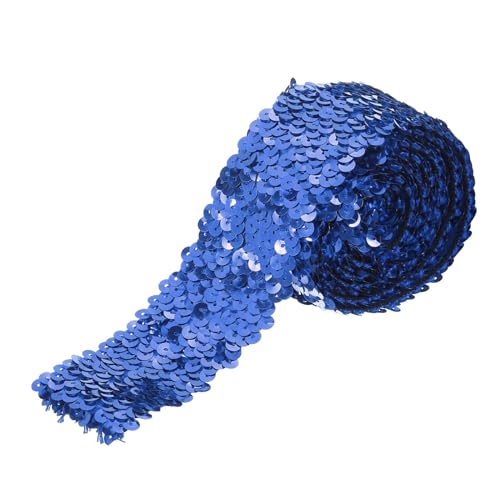 sourcing map 11 Yards 2 Zoll Elastische Paillettenborte 5-reihig Flache Paillettenband Paillettenstoffband für Basteln DIY Paillettenfransen Nähen Blau sourcing map 11 Yards 2 Zoll Elastische Paillettenborte 5-reihig Flache Paillettenband Paillettenstoffband für Basteln DIY Paillettenfransen Nähen Blau von sourcing map