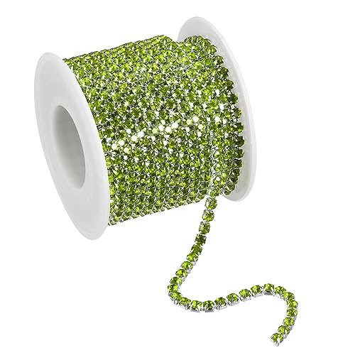 sourcing map 11 Yards Kristall Strass Kette 4mm Aufnähen Schließen Klaue Kette Trimmen für Basteln Schmuck Kleidung Taschen Schuh Deko Silber Hell Grün sourcing map 11 Yards Kristall Strass Kette 4mm Aufnähen Schließen Klaue Kette Trimmen für Basteln Schmuck Kleidung Taschen Schuh Deko Silber Hell Grün von sourcing map