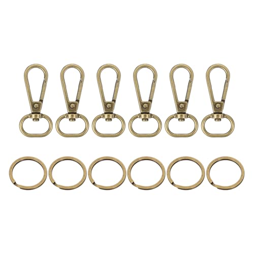 sourcing map 12 Stück Drehverschluss-Haken, 1,5 cm, Geldbörsen-Schnappverschlüsse, abnehmbar für Tasche, bronzefarben sourcing map 12 Stück Drehverschluss-Haken, 1,5 cm, Geldbörsen-Schnappverschlüsse, abnehmbar für Tasche, bronzefarben von sourcing map