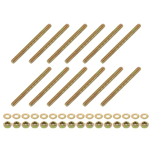sourcing map 12 Stück Vollgewindestange, 5/16 Zoll UNC x 3-3/4 Zoll Länge, verzinkter Karbonstahl, Vollgewindebolzen mit Muttern und Unterlegscheiben für Klemmen, Aufhänger und U-Bolzen, Farbe Zink sourcing map 12 Stück Vollgewindestange, 5/16 Zoll UNC x 3-3/4 Zoll Länge, verzinkter Karbonstahl, Vollgewindebolzen mit Muttern und Unterlegscheiben für Klemmen, Aufhänger und U-Bolzen, Farbe Zink von sourcing map