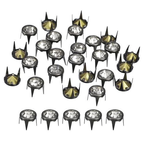 sourcing map 120 Stück Strass-Ohrstecker-Nachfüllungen, 8 mm/0,31 Zoll Strass-Klauenperlen, Nagelkopf, Nieten, Metallspitzen, Nieten, dekorativ für DIY-Lederhandwerk, Gürtel, Schwarz Weiß sourcing map 120 Stück Strass-Ohrstecker-Nachfüllungen, 8 mm/0,31 Zoll Strass-Klauenperlen, Nagelkopf, Nieten, Metallspitzen, Nieten, dekorativ für DIY-Lederhandwerk, Gürtel, Schwarz Weiß von sourcing map