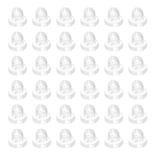 sourcing map 120 Stück weiche Silikon-Ohrring-Verschlüsse, 6,35 mm Gummi-Ohrpolster, Kupplungsstopper, Ohrringrückseite, Ersatz für Fischhaken, Ohrstecker, transparent, 120 Stück sourcing map 120 Stück weiche Silikon-Ohrring-Verschlüsse, 6,35 mm Gummi-Ohrpolster, Kupplungsstopper, Ohrringrückseite, Ersatz für Fischhaken, Ohrstecker, transparent, 120 Stück von sourcing map
