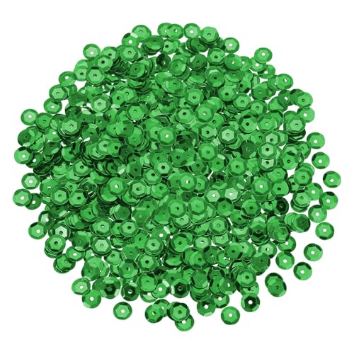 sourcing map 1200 Stück lose Pailletten, 6 mm, runde lose Pailletten, schillernde Pailletten, Regenbogen-Großpackung mit Löchern – 20 g zum Nähen, Sticken, Kleidung, Basteln, Dekorationen, Dunkelgrün sourcing map 1200 Stück lose Pailletten, 6 mm, runde lose Pailletten, schillernde Pailletten, Regenbogen-Großpackung mit Löchern – 20 g zum Nähen, Sticken, Kleidung, Basteln, Dekorationen, Dunkelgrün von sourcing map