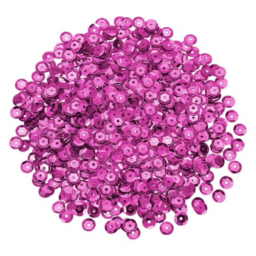 sourcing map 1200 Stück lose Pailletten, 6 mm, runde lose Pailletten, schillernde Pailletten, Regenbogen-Großpackung mit Löchern – 20 g zum Nähen, Sticken, Kleidung, Basteln, Dekorationen, Rosenrot sourcing map 1200 Stück lose Pailletten, 6 mm, runde lose Pailletten, schillernde Pailletten, Regenbogen-Großpackung mit Löchern – 20 g zum Nähen, Sticken, Kleidung, Basteln, Dekorationen, Rosenrot von sourcing map
