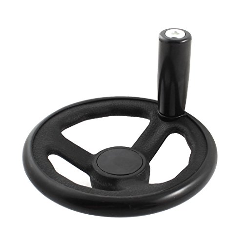 sourcing map 12mmx125mm schwarz 3 Speiche Handrad Stellrad Handkurbel für Drehmaschine DE de sourcing map 12mmx125mm schwarz 3 Speiche Handrad Stellrad Handkurbel für Drehmaschine DE de von uxcell