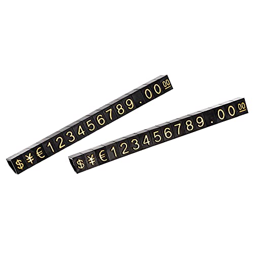 sourcing map 14 Satz Verstellbar Abnehmbar Mini Würfel Preisschild Display Nummer Buchstabe Preisschild Ständer Kit für Ladentheke Goldton Schwarz 3.3x5.6mm sourcing map 14 Satz Verstellbar Abnehmbar Mini Würfel Preisschild Display Nummer Buchstabe Preisschild Ständer Kit für Ladentheke Goldton Schwarz 3.3x5.6mm von sourcing map