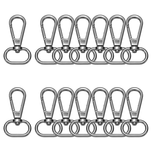 sourcing map 14 x Drehverschlüsse, 1,9 cm, ovaler Ring, Karabinerhaken, Karabinerhaken, Metall, Schlüsselanhänger-Clips für selbstgemachte Geldbörsen, Schmuckherstellung, Pistolenschwarz sourcing map 14 x Drehverschlüsse, 1,9 cm, ovaler Ring, Karabinerhaken, Karabinerhaken, Metall, Schlüsselanhänger-Clips für selbstgemachte Geldbörsen, Schmuckherstellung, Pistolenschwarz von sourcing map