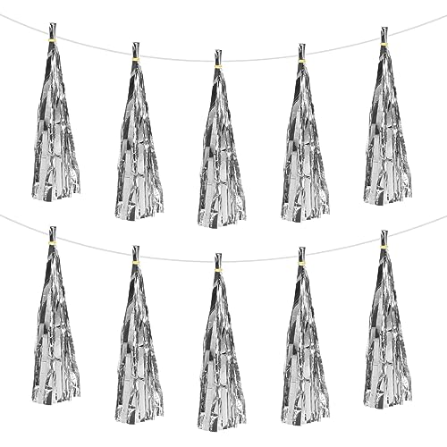 sourcing map 15Stk Silber Quaste Girlande Banner mit Seil Seidenpapier Quasten Party Quasten Bastel Set für Hochzeit Geburtstag Party Deko sourcing map 15Stk Silber Quaste Girlande Banner mit Seil Seidenpapier Quasten Party Quasten Bastel Set für Hochzeit Geburtstag Party Deko von sourcing map