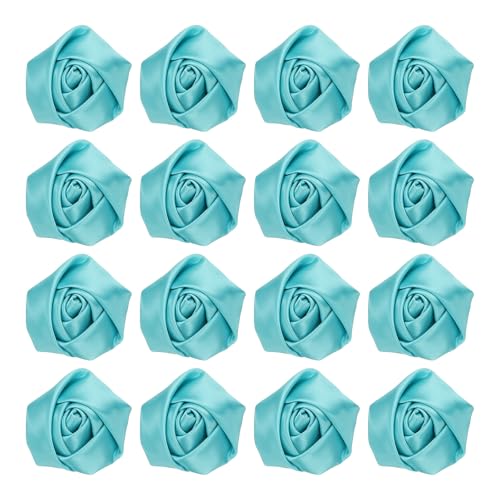 sourcing map 16 Stück Bandrosen, 5,1 cm Anstecknadel für Herren, Satinband, Blume, Rose, künstliche Stoffblumen für DIY, Basteln, Zubehör, Nähen, Verpacken, Hochzeit, Geschenk, Dekoration, Blau sourcing map 16 Stück Bandrosen, 5,1 cm Anstecknadel für Herren, Satinband, Blume, Rose, künstliche Stoffblumen für DIY, Basteln, Zubehör, Nähen, Verpacken, Hochzeit, Geschenk, Dekoration, Blau von sourcing map